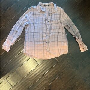 Doe & Rae Light Pink Plaid Casual Shirt